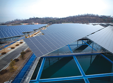 OCI Power Solar Inverter Business Performance | Seoul Amsa Arisu Water Purification Center Floating Solar Power Plant 2.5MW